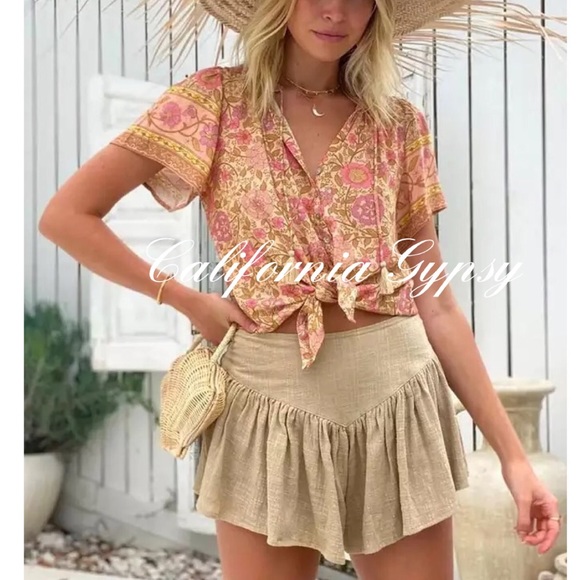 Gypsy Boho Vintage Floral Blouse - Picture 5 of 14